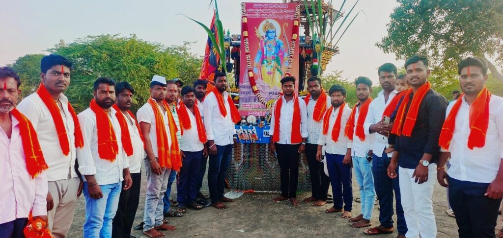 ಪಡಗಾನೂರ: ಶ್ರೀರಾಮೋತ್ಸವ ಮೆರವಣಿಗೆ