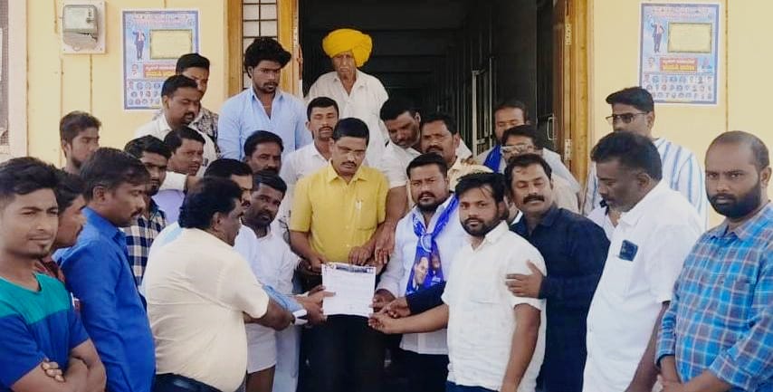 ಡಾ.ಅಂಬೇಡ್ಕರ ಪ್ರತಿಮೆಗೆ ಅವಮಾನ :ಡಿಎಸ್ಸೆಸ್ ಪ್ರತಿಭಟನೆ