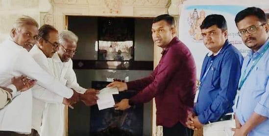ದೇಗುಲ ಜೀರ್ಣೋದ್ಧಾರಕ್ಕೆ ರೂ.೧.೫೦ ಲಕ್ಷ ಅನುದಾನ