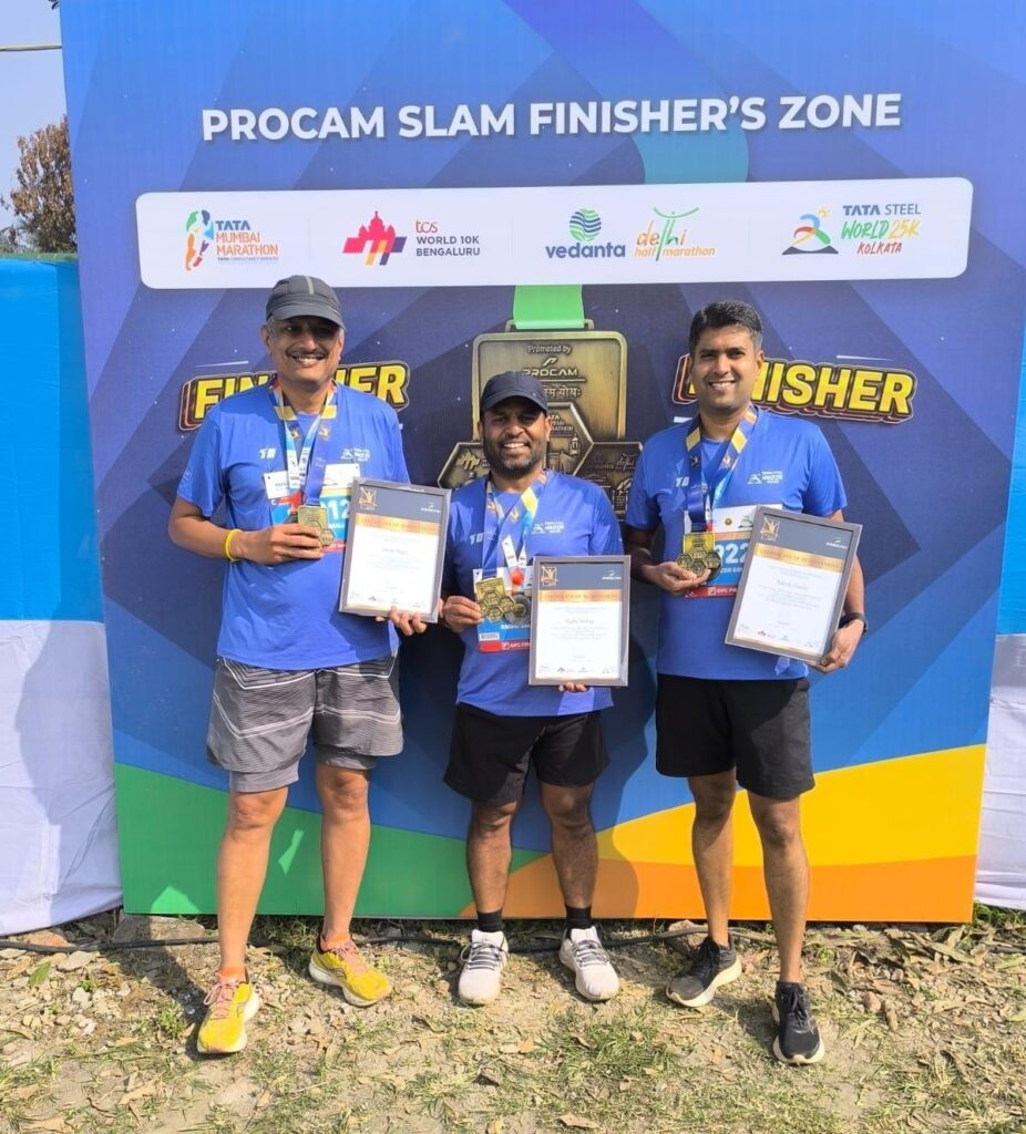 ಕೋಲ್ಕತ್ತಾ: 21ಕಿ.ಮೀ ಓಟದಲ್ಲಿ ಪಾಲ್ಗೊಂಡ ಬಸವನಾಡಿನ ಓಟಗಾರರು