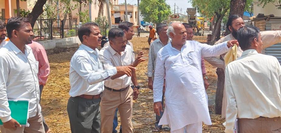 ಎಪಿಎಂಸಿ ಕಾಮಗಾರಿ ಪರಿಶೀಲಿಸಿದ ಸಚಿವ ಶಿವಾನಂದ