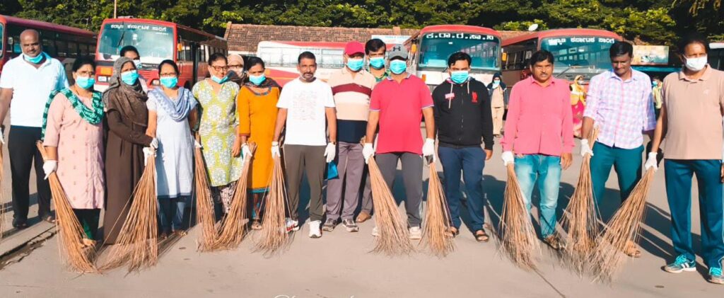 ಸ್ವಚ್ಛತಾ ಅಭಿಯಾನ: ಬಸ್ ನಿಲ್ದಾಣಗಳ ಸ್ವಚ್ಛತೆ ಕಾಪಾಡಲು ಕರೆ