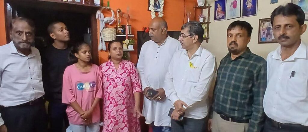 ಪತ್ರಕರ್ತ ದಿ.ನಾಗರಾಜ್ ಮನೆಗೆ ರಾಜ್ಯಾಧ್ಯಕ್ಷ ತಗಡೂರ ಭೇಟಿ