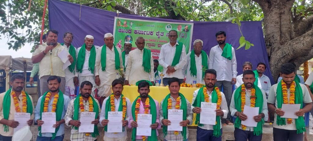 ರೈತ ಸಂಘ ತಾಲೂಕಾಧ್ಯಕ್ಷರಾಗಿ ನಂದು ಮಾಗಿ ಆಯ್ಕೆ