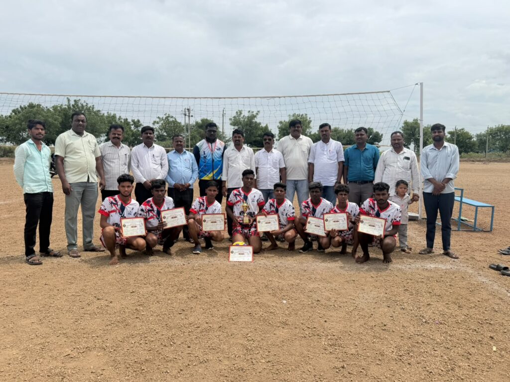 ವಾಲಿಬಾಲ್: ಸಂಗಮೇಶ್ವರ ಪಪೂ ಕಾಲೇಜ್ ಬಾಲಕರ ತಂಡ ಪ್ರಥಮ