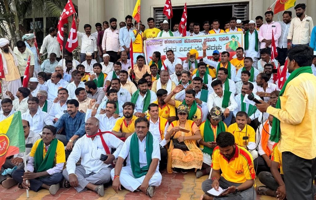 ಇಂಡಿಯಲ್ಲಿ ರೈತ ಸಂಘದಿಂದ ಬೃಹತ್ ಪ್ರತಿಭಟನೆ