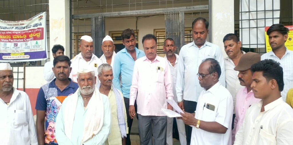 ಶಿರಾಡೋಣ–ಹಾಲಹಳ್ಳಿ ರೈತರಿಗೆ ನೀರು ಒದಗಿಸಲು ಆಗ್ರಹ