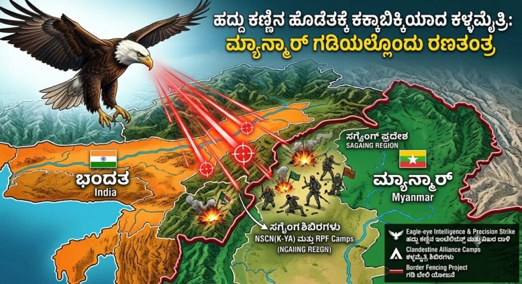 ಹದ್ದು ಕಣ್ಣಿನ ಹೊಡೆತಕ್ಕೆ ಕಕ್ಕಾಬಿಕ್ಕಿಯಾದ ಕಳ್ಳಮೈತ್ರಿ: ಮ್ಯಾನ್ಮಾರ್ ಗಡಿಯಲ್ಲೊಂದು ರಣತಂತ್ರ