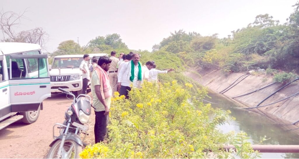 ಕೆನಾಲ್ ಕೊನೆವರೆಗೆ ನೀರು ಹರಿಸಲು ಪೊಲೀಸರ ಕಾರ್ಯಾಚರಣೆ