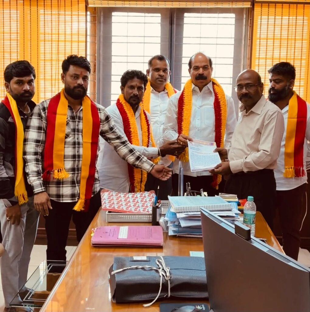 ಕಾಲುವೆಗೆ ನೀರು ಹರಿಸಲು ಆಗ್ರಹಿಸಿ ಕರವೇ ಮನವಿ